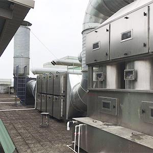 方形旋流塔+UV光解除臭設備